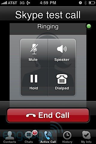 Skype 2.0 iPhone Application Allows 3G Voice Calling