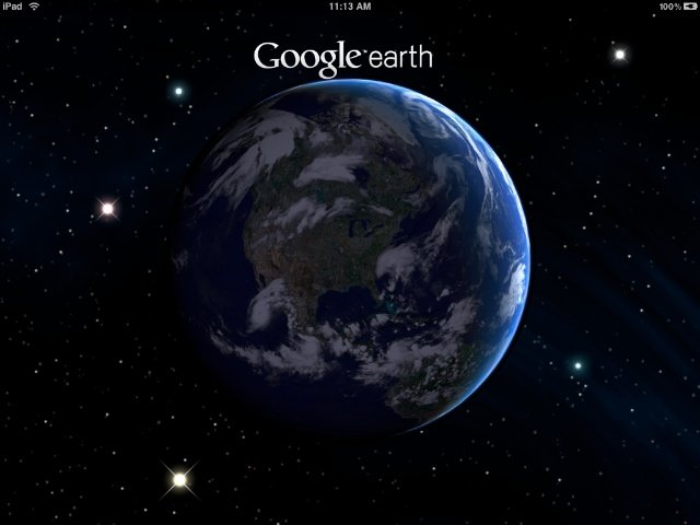 Google Earth available for iPad now