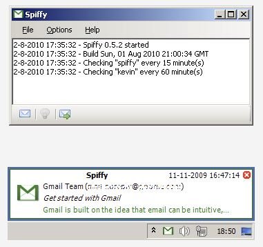 Monitor Five Gmail Accounts at a time with Spiffy