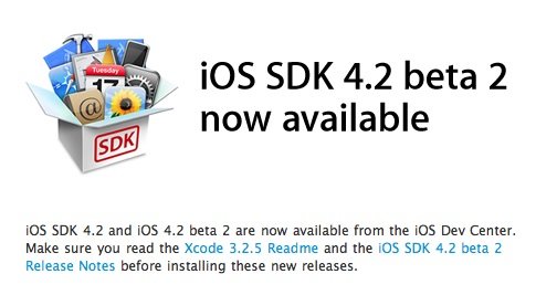 Apple Releases iOS 4.2 Beta 2 & iTunes 10.1 Beta To Developers
