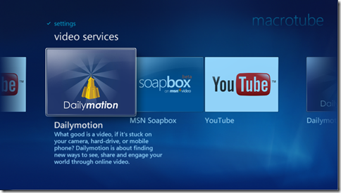 Watch Youtube Videos in Window Media Center with MacroTube