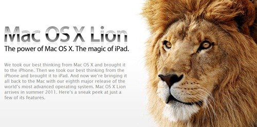 Apple Mac OS X 10.7 Lion announced