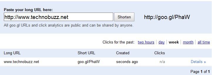 Google URL Shortener Goo.gl Open To All