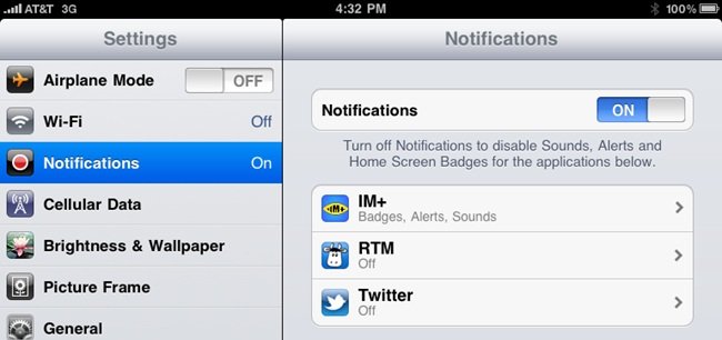 Disable Push Notifications