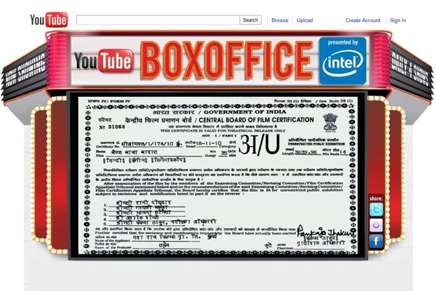 Watch Latest Bollywood Blockbusters free on Youtube