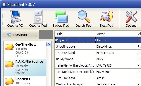 Free Your iPod From iTunes: Sharepod
