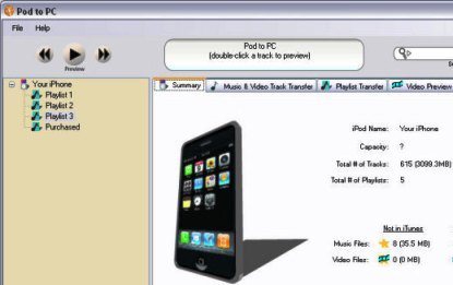 Transfer iPod, iPhone Music, Video to PC