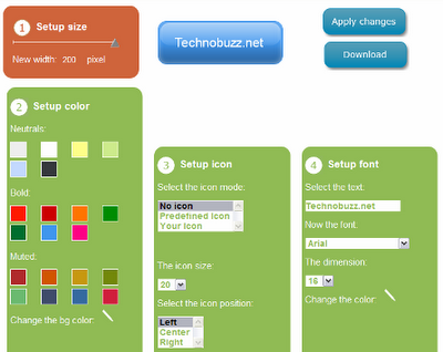 Create Web2.0 Icons online with MyCoolButton