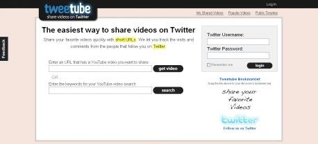 Share Youtube Videos on Twitter with TweeTube