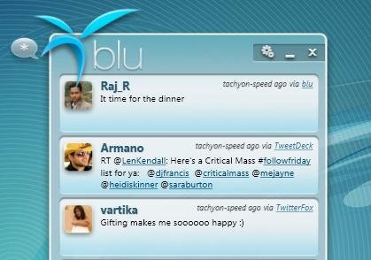 New Twitter client Windows 7 & Vista: Blu Twitter Client