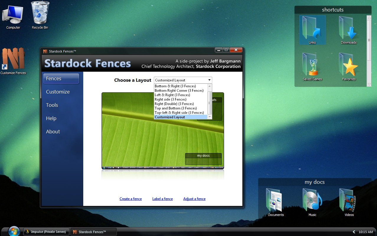 Organize your desktop icons with Stardock Fences