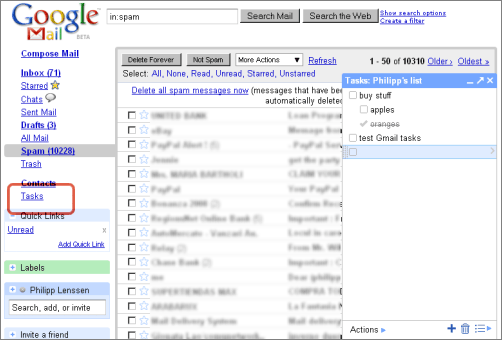 Google Gmail Gets To-Do List