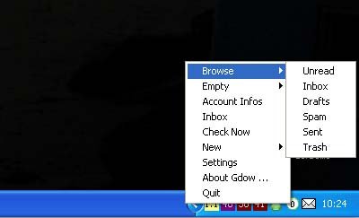 Manage your Gmail account and Emails with Gdow 2007