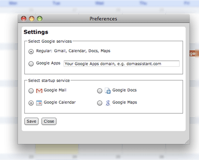 GMDesk Runs Gmail, Google Docs & Google Apps in one Window