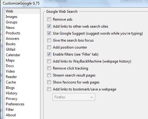 Customize Google Easily