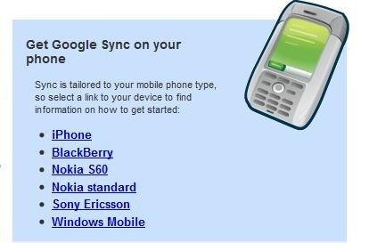 Sync Google Contact & Calendars with Google Mobile Sync