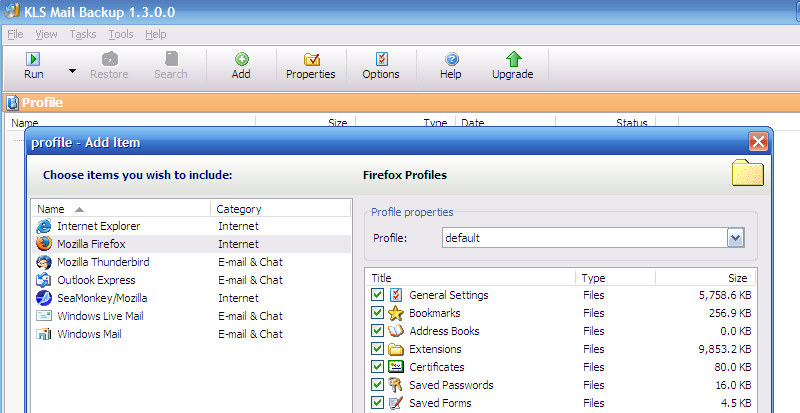 Backup Your Email, Browser & Contacts with KLS Mail Backup