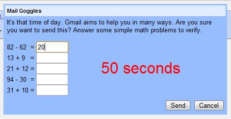Google launches Mail Goggles : Gmail New Feature
