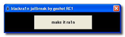 blackra1n Jailbreak iPhone 3G 3GS 3.1.2 on Mac OS X