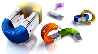 Memory Infinite: Stackable USB Drive Concept