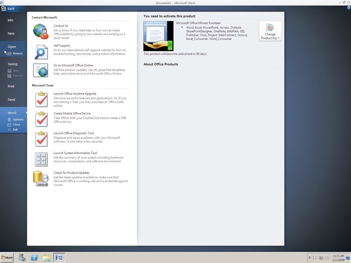 Microsoft Office 14 Screenshots Leaked