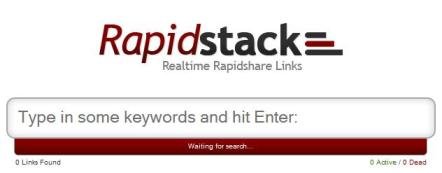 Search Rapidshare working Links with Rapidstack