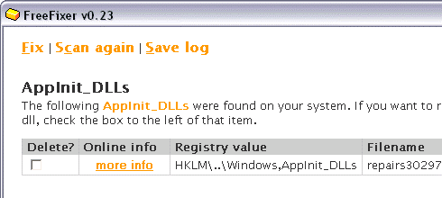Remove malware and spyware easily: FreeFixer