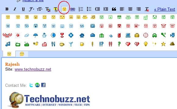 Smileys for Gmail: New Feature