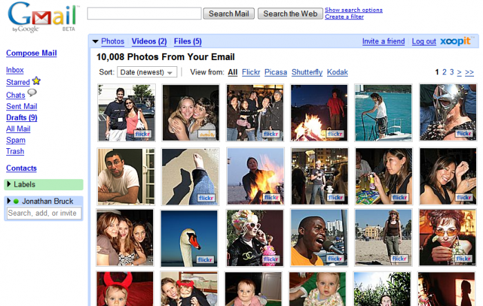 Convert Gmail to Media Gallery with Xoopit