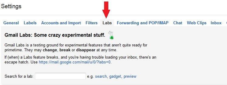 Gmail Labs Addons