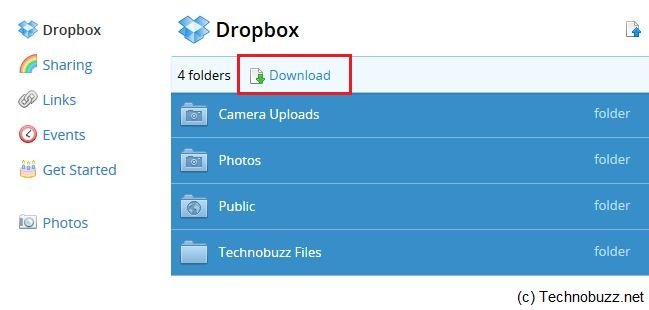 Download Dropbox Button