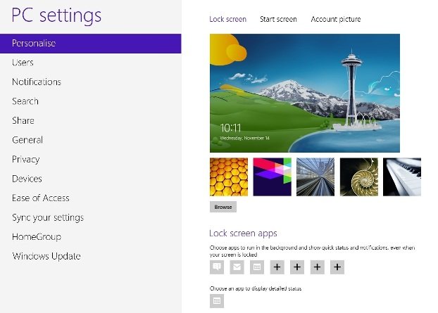 Windows 8 Personalize Windows 8 Personalize