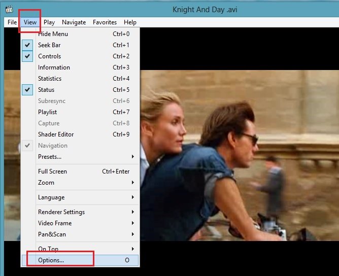 Media Player Classic View Options