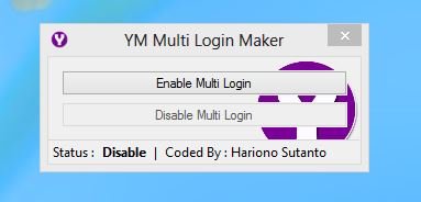 Enable Multi Yahoo Messenger Login