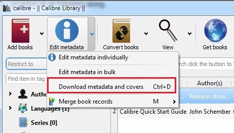 Download metadata and cover files