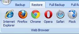 Select Browser To Restore