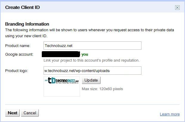 Client ID Branding Information