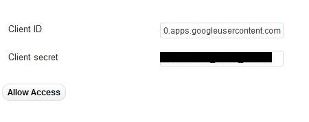 Configure Google Account With Client ID