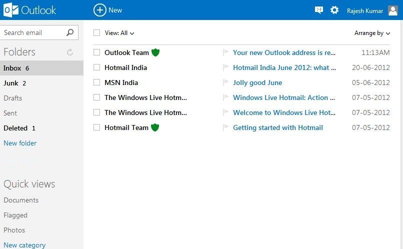 Outlook Email Inbox