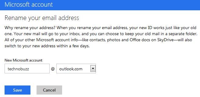 Rename Outlook Email