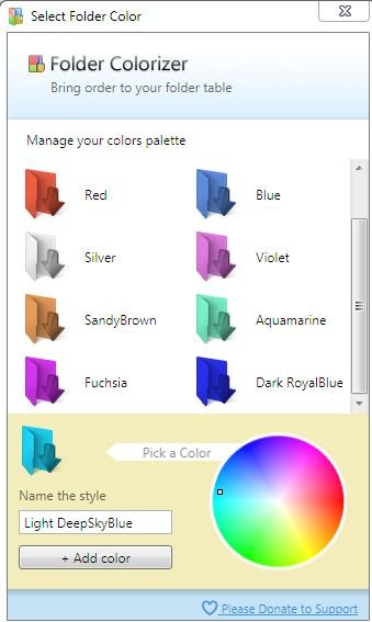 Manage Colors