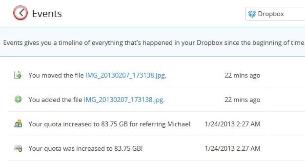 Dropbox Events