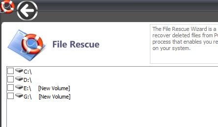Select Media To restore Deleted Files