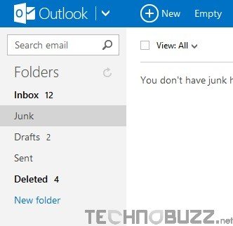 Outlook.com Email Folders