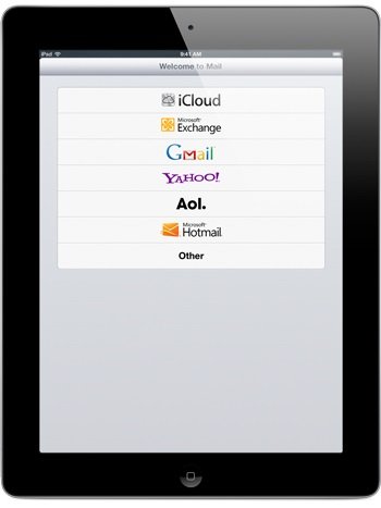Setup Email in iPad