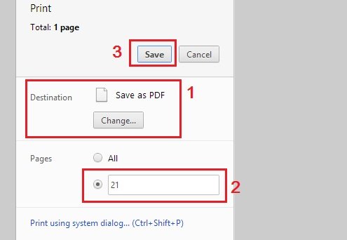 Save Page As PDF