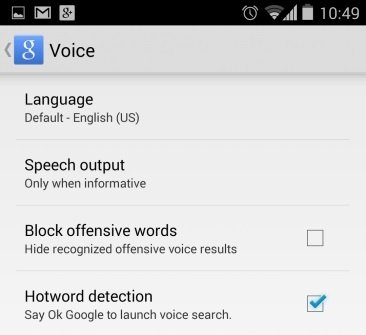 Google Now Hotword Detection