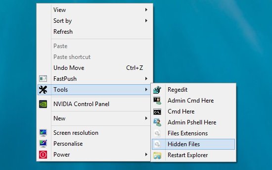 Extra Tools On Windows 8 Context Menu