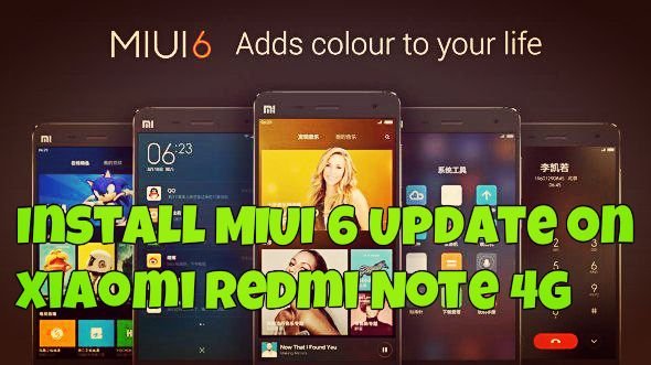 Install MIUI 6 Update on Xiaomi Redmi Note 4G