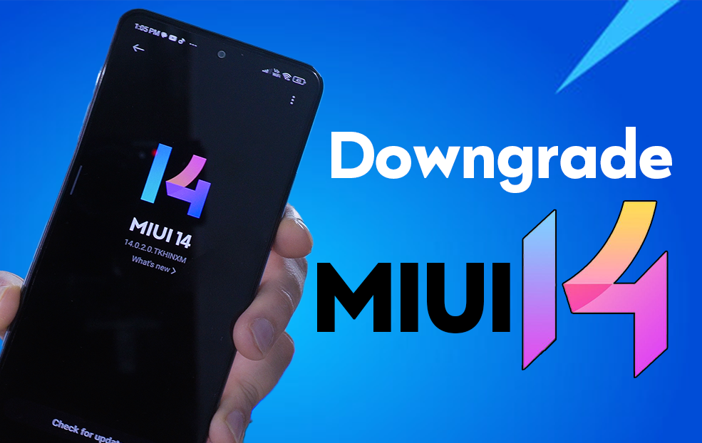 Downgrade MIUI 14